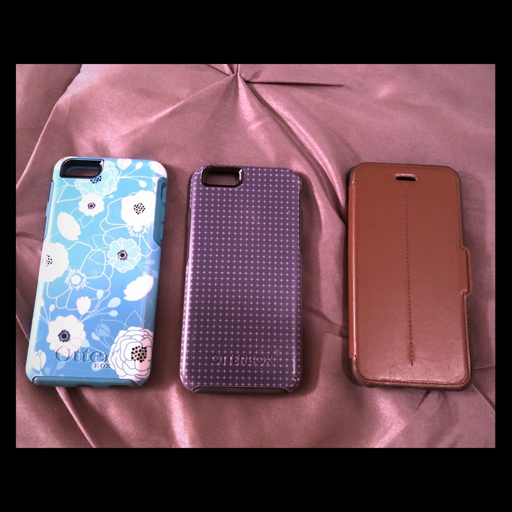 3 Otterbox cases for IPhone 6S.  GUC $12